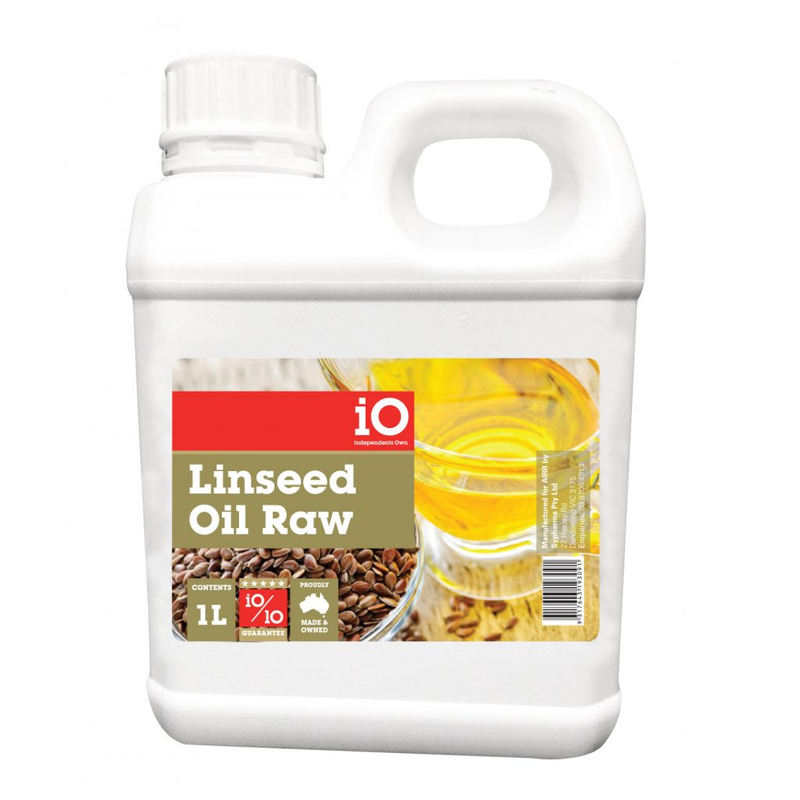 iO Linseed Oil Raw 1lt